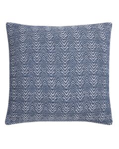 Appletree Loft Herringbone Filled Cushion - Ink Blue